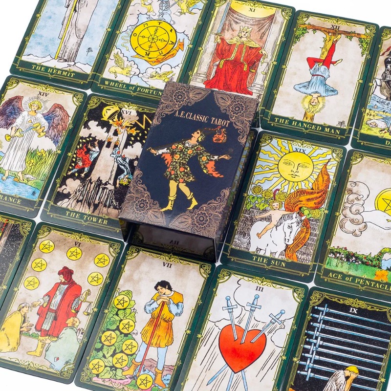 Party Games Classic - A.E.Classic Tarot Cards with Guidebook Color