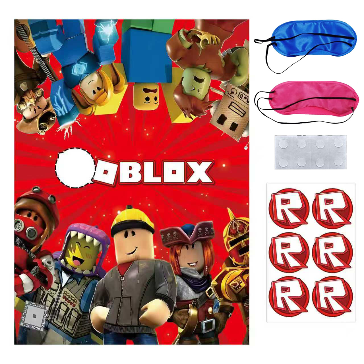 Party Games In Roblox - Roblox Birthday Party Game Posters Stickers