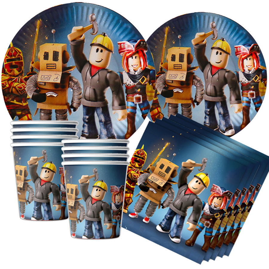 Party Games In Roblox - Hot Roblox Game Party Decorations Tableware