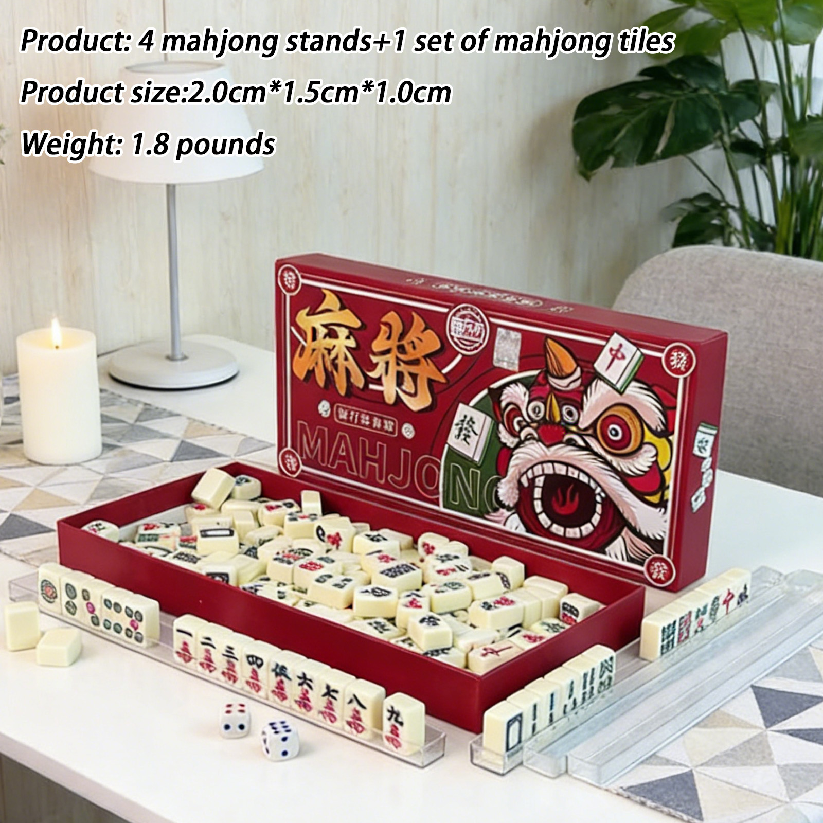 Party Games Classic - New Mahjong Table Games Portable Travel