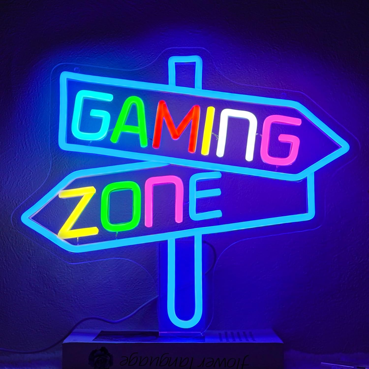 Party Games Birthday - Gaming Zone Neon Sign USB LED