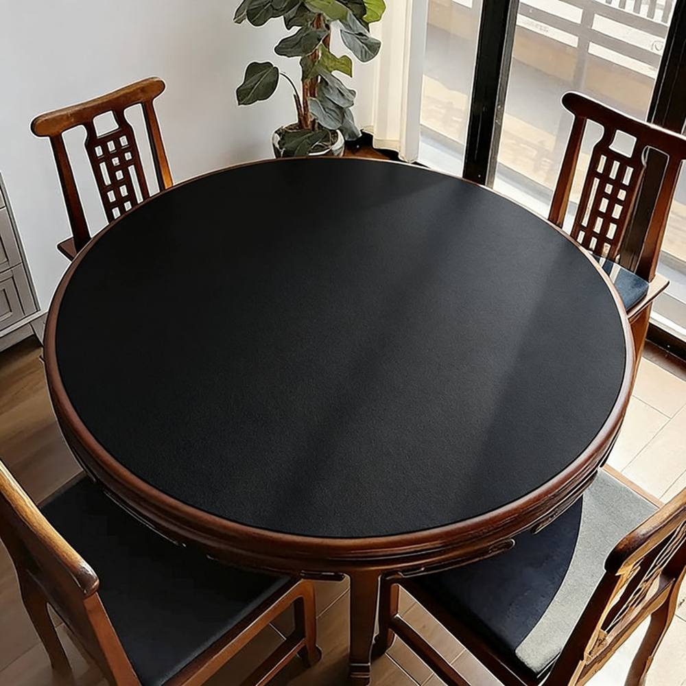 Party Games Board Game - Round Rubber Tablecloth Solid Waterproof Table
