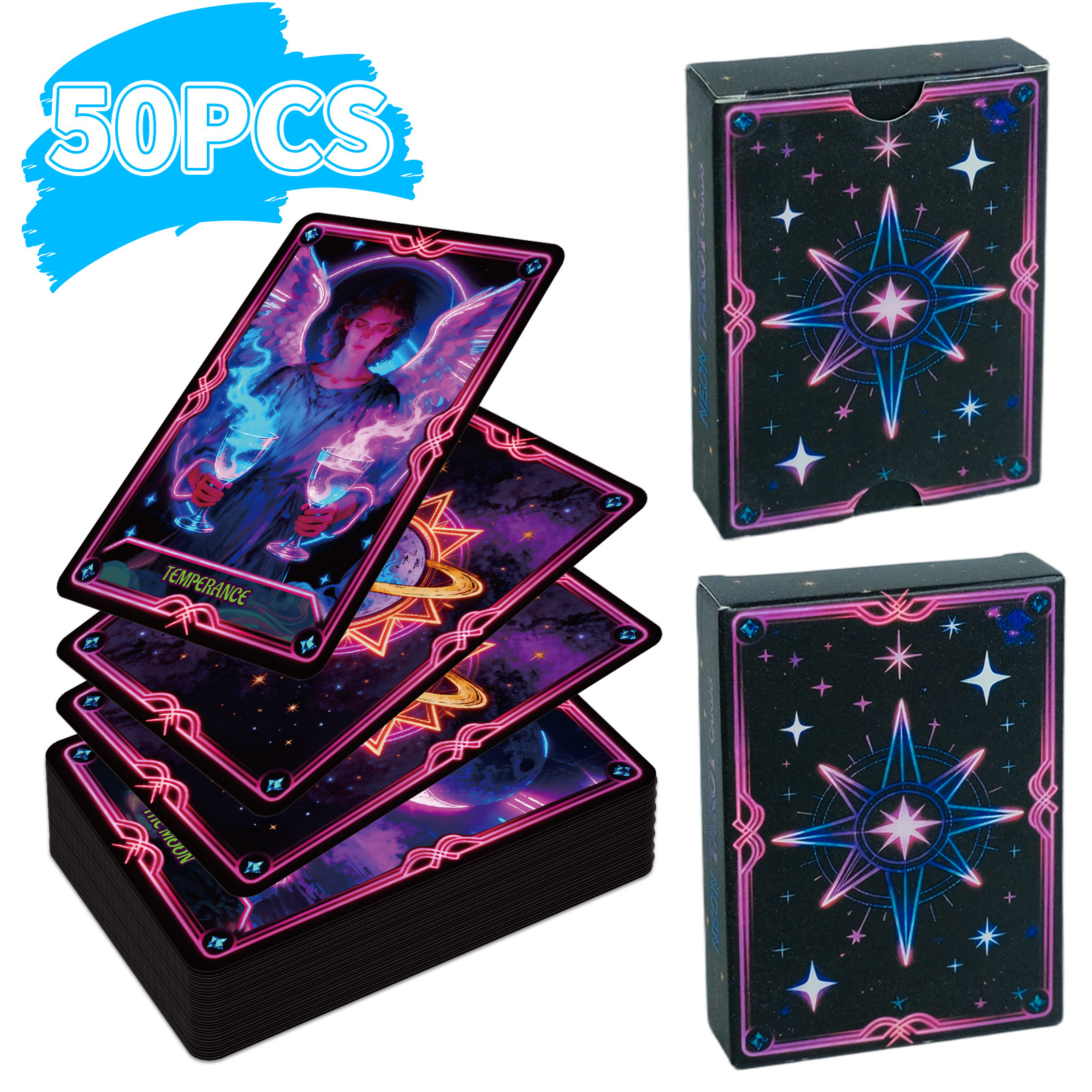 50PCS Neon Theme Tabletop Game - Party Games Classic ulasan dan harga