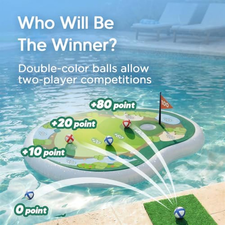 Inflatable Golf Pool Toys, Fun - Party Games Summer ulasan dan harga