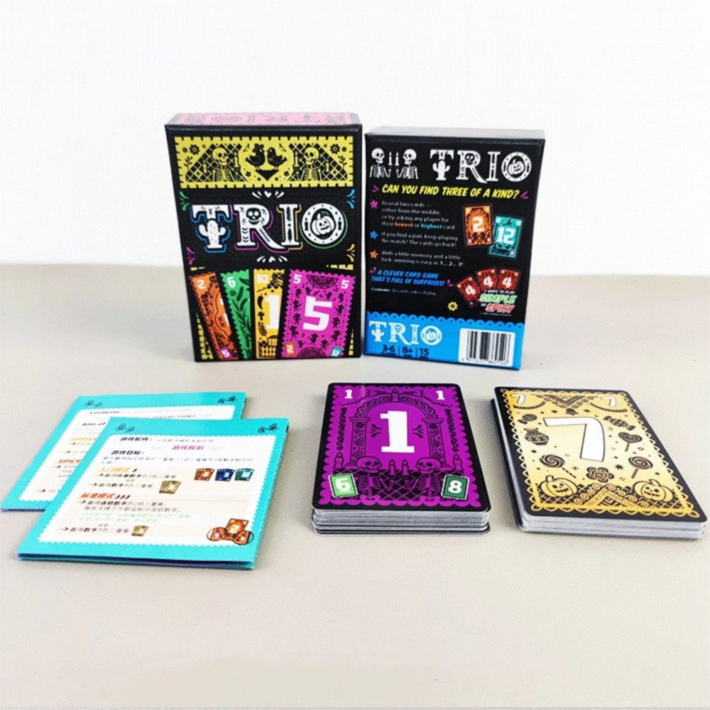 Strategic Card Board Game TRIO - Party Games Entertainer ulasan dan harga