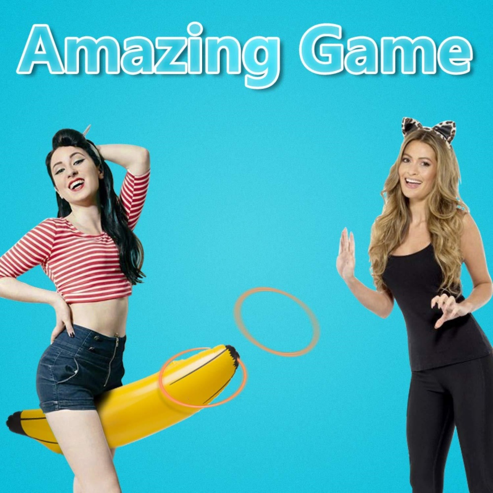 60cm Inflatable PVC Banana Fer - Party Games Bachelorette ulasan dan harga