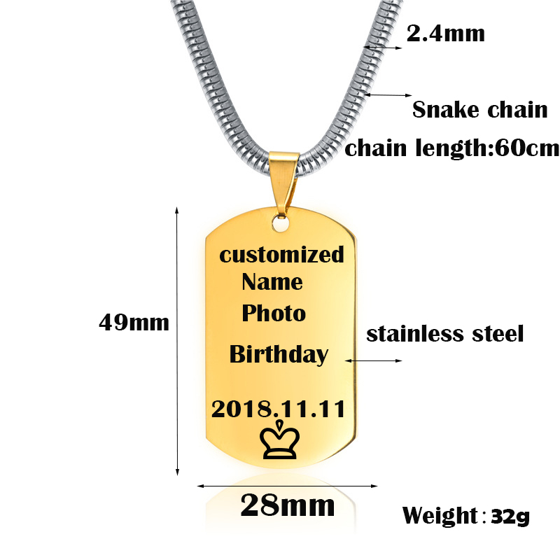 Customized Necklace Engrave Na - Party Games Classic ulasan dan harga