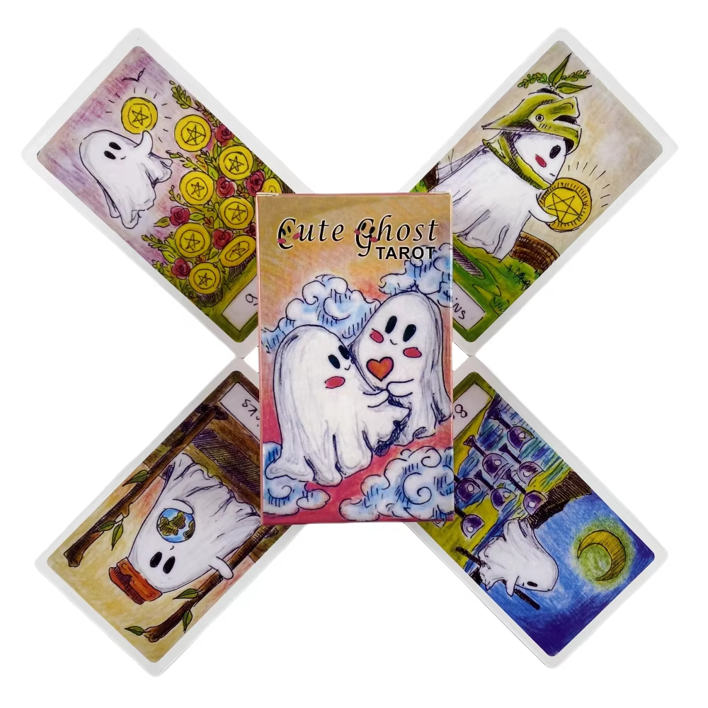 Cute Ghost Tarot Deck Toy Set  - Party Games Entertainer ulasan dan harga