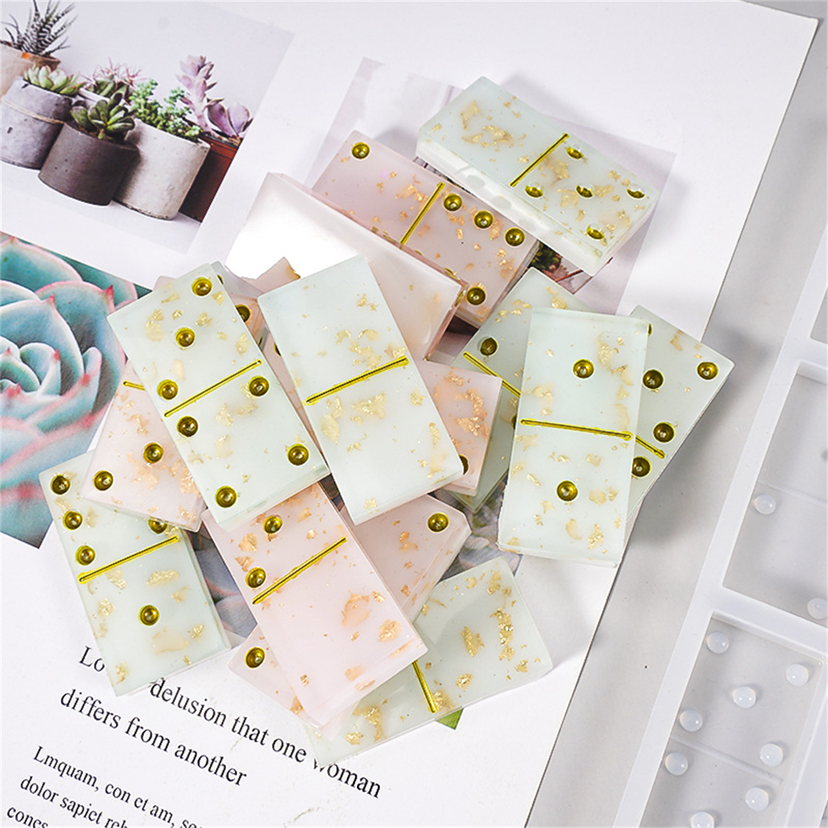Silicone Domino Block Mold for - Limbo Game Set ulasan dan harga