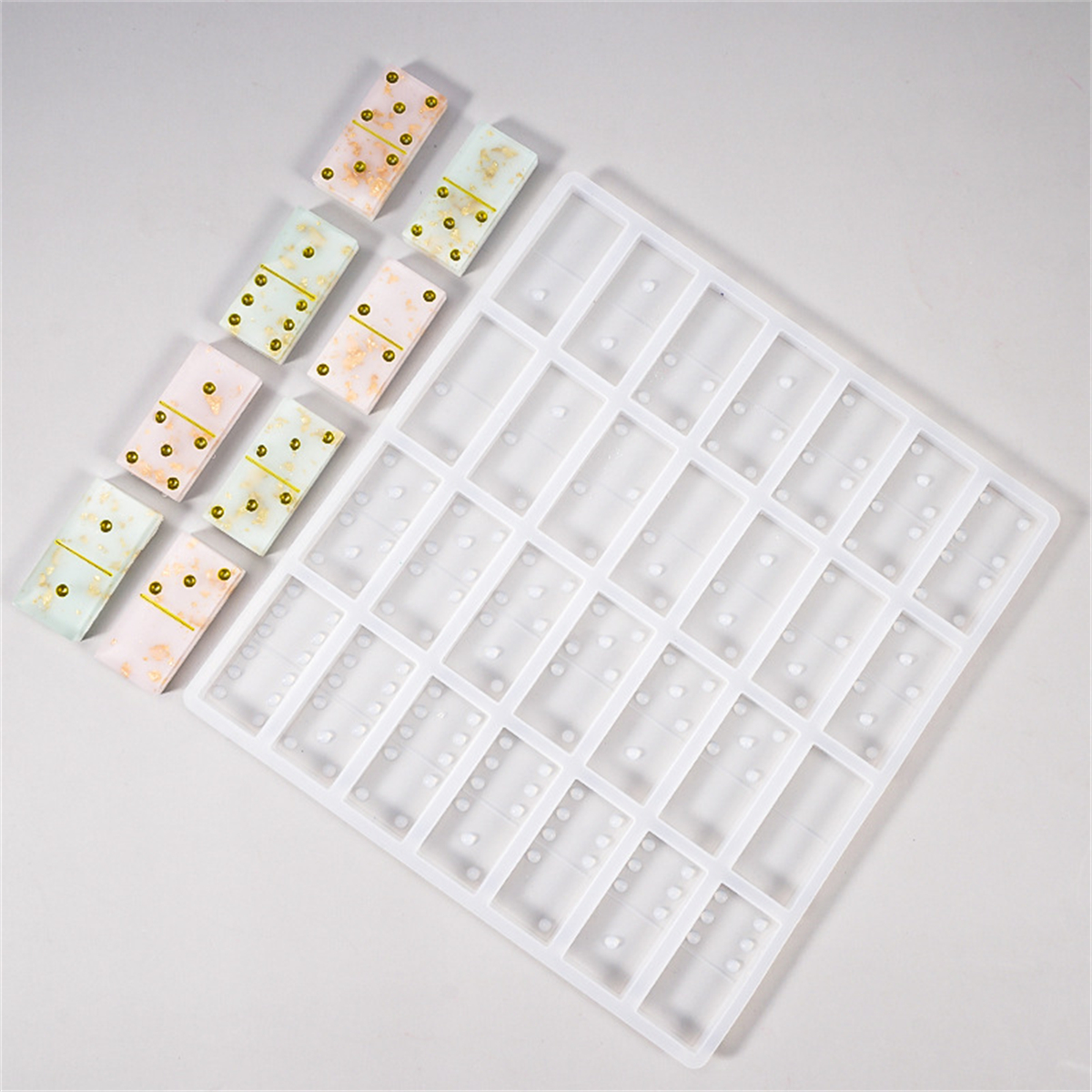 Silicone Domino Block Mold for - Limbo Game Set ulasan dan harga