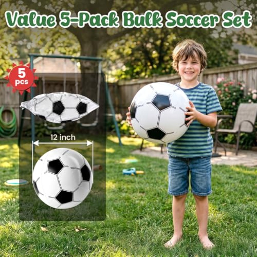 5PCS Inflatable Balls, 12 Inch - Party Games Summer ulasan dan harga