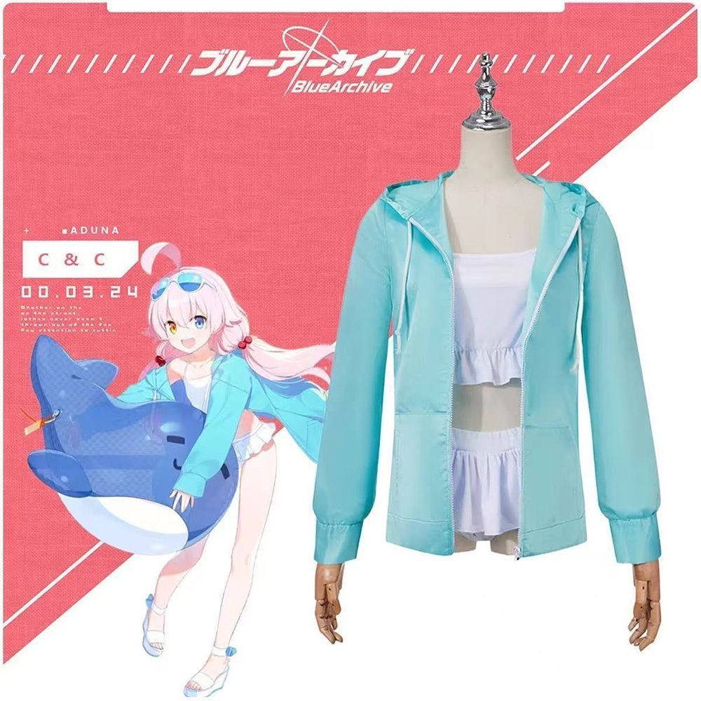 Blue Archive Costume Wig Takan - Party Games Summer ulasan dan harga