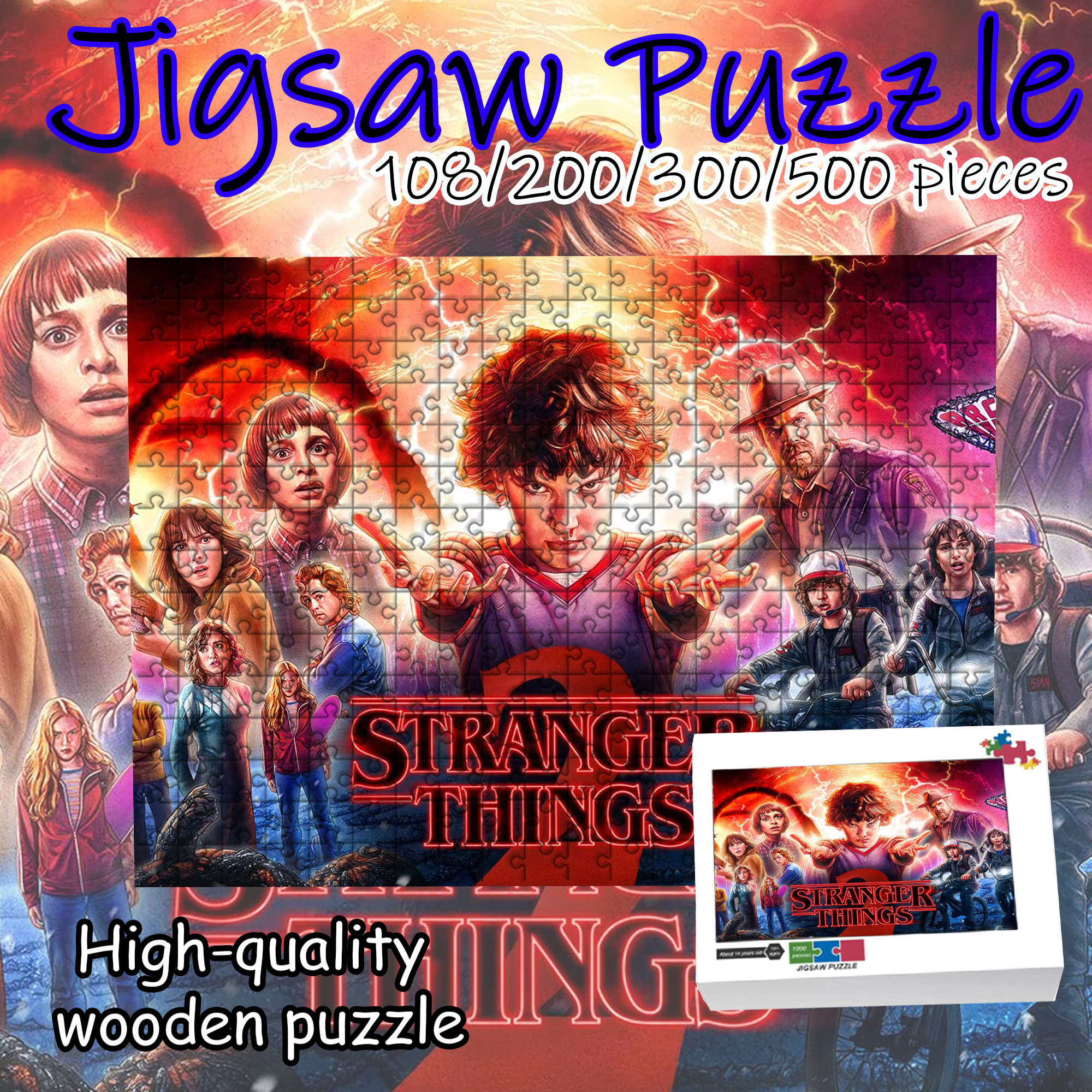 Stranger Things Jigsaw Puzzle  - Party Games Board Game ulasan dan harga