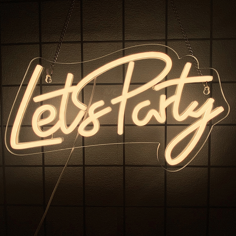 Let'S Party Series Neon Sign F - Party Games Bachelorette ulasan dan harga