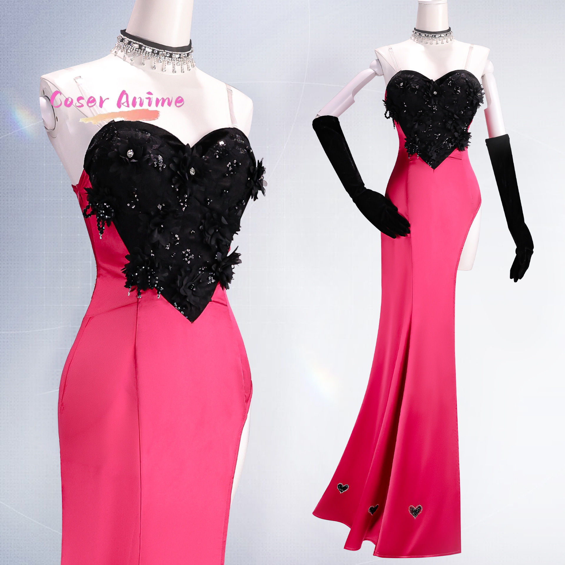 Angel Dust Cosplay Costume Uni - Party Games Carnival ulasan dan harga