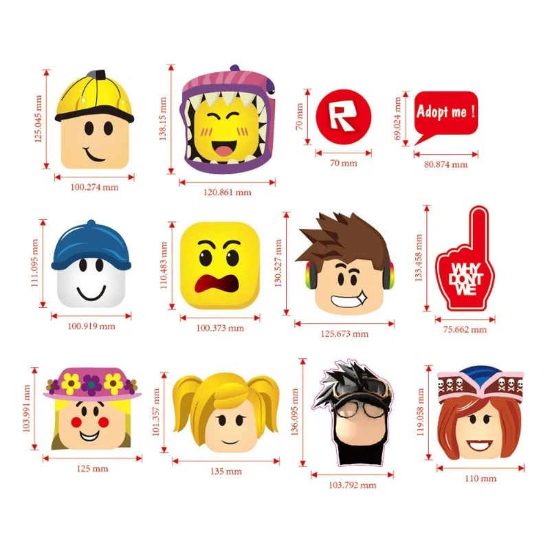 12pcs Roblox Game Themed Party - Party Games In Roblox ulasan dan harga