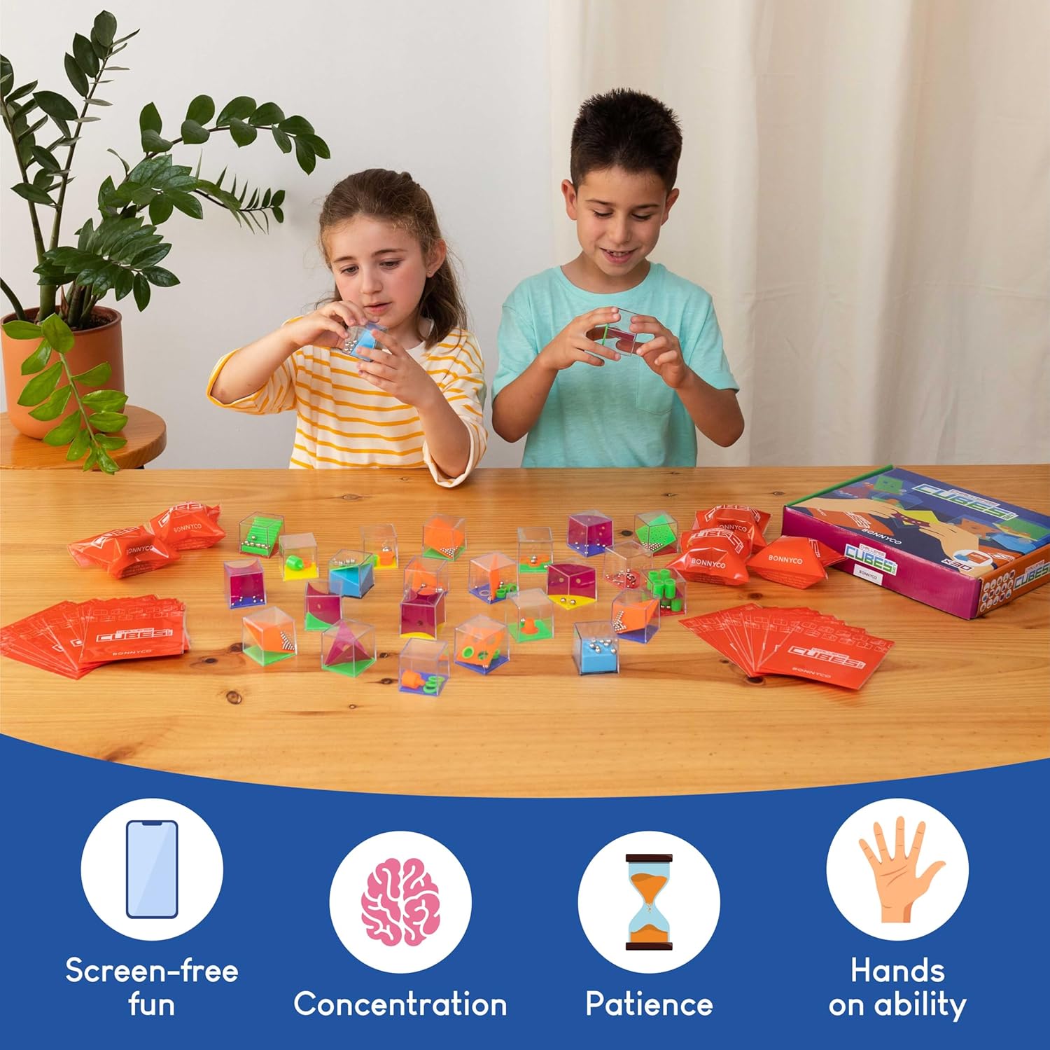 Brain Teaser Puzzles Cubes Pac - Party Games Birthday ulasan dan harga