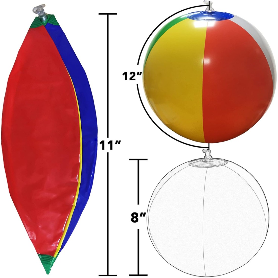 5 Pack Bulk Rainbow Inflatable - Party Games Summer ulasan dan harga