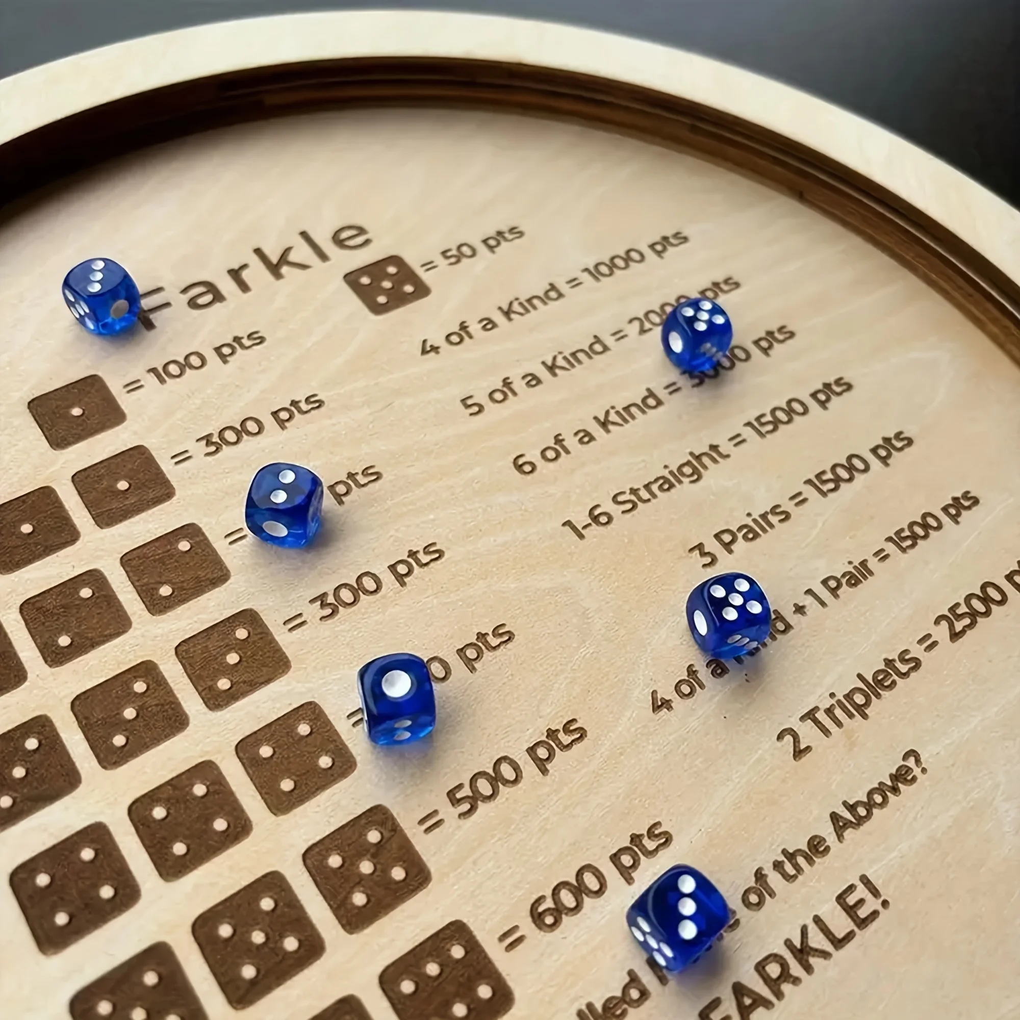 1 piece of wooden dice tray fo - Party Games Classic ulasan dan harga