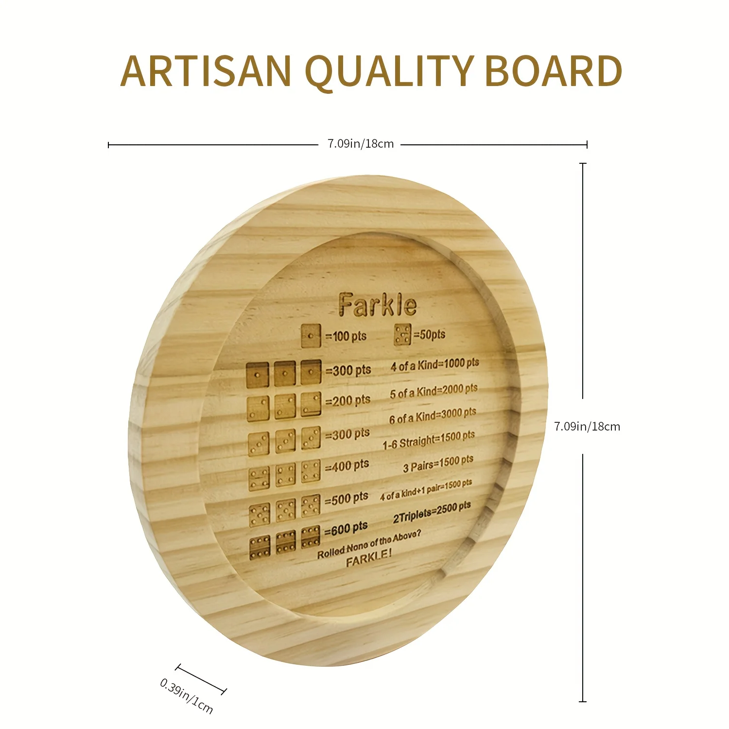 1 piece of wooden dice tray fo - Party Games Classic ulasan dan harga