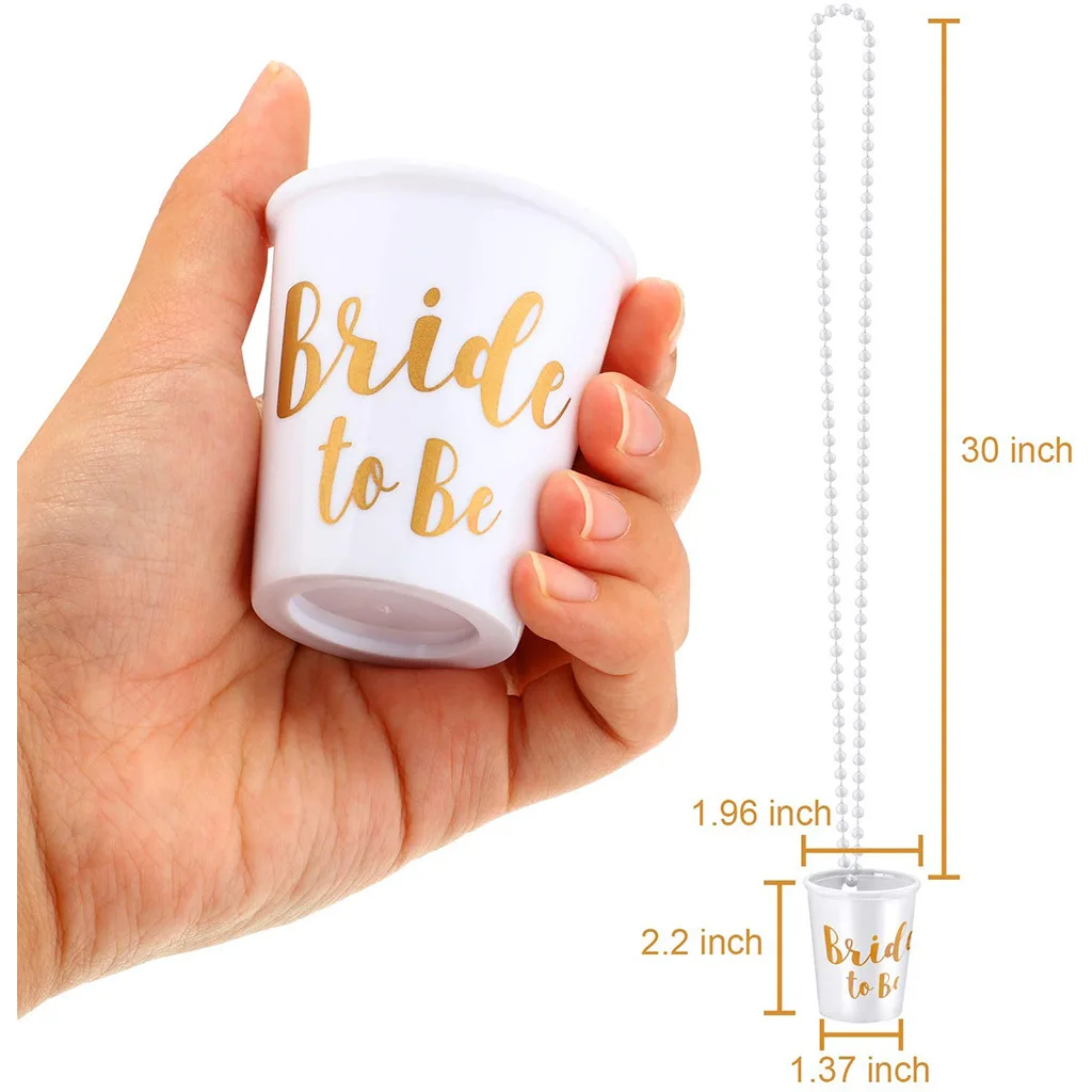 12pcs Team Bride Shot Glass Ne - Party Games Bachelorette ulasan dan harga