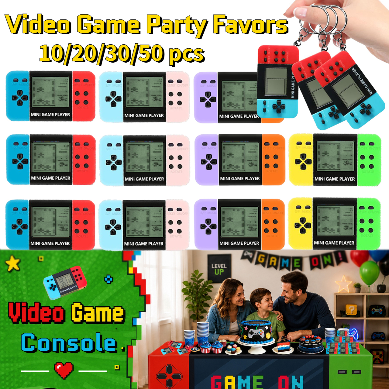 10-120pcs Kids Mini Handheld G - Party Games Classic ulasan dan harga